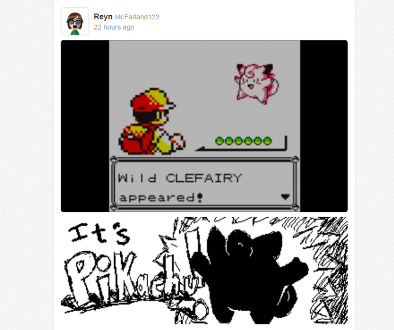 Illustration for article titled Pokémon Red, Blue and Yellow's Miiverse Is Amazing